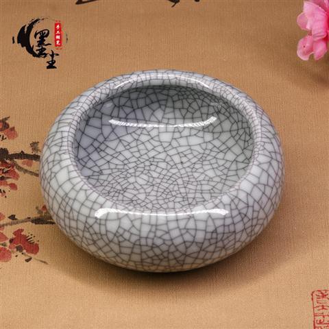 Jingdezhen Bút gốm Rửa Cọ Tranh thư pháp Trung Quốc Đồ cổ Mở Bàn chải