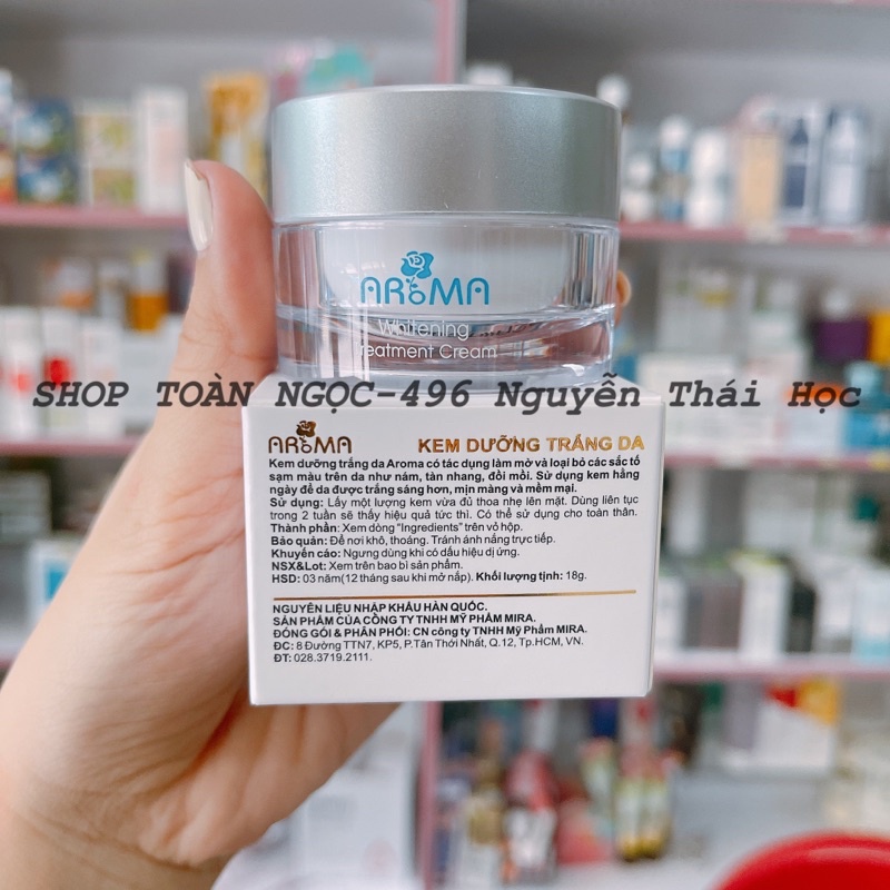 Kem Dưỡng Trắng Aroma Whitening Treatment Cream 18G