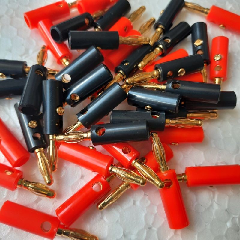 2 Jack Bắp Chuối đầu đực  mạ vàng (đen đỏ)
