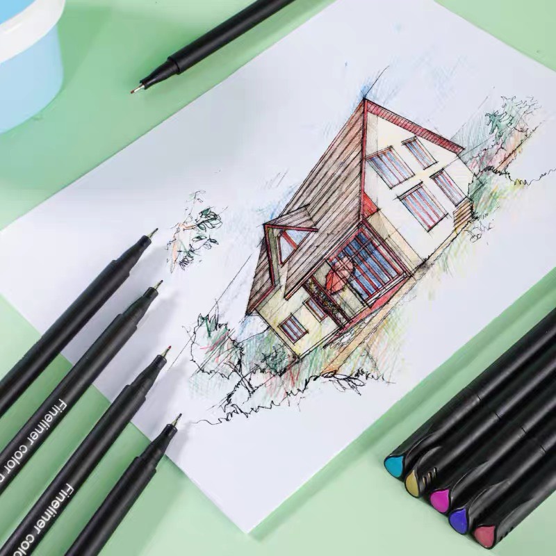 Bộ 100 bút màu fineliner 0.4mm xuất dư ôm lô