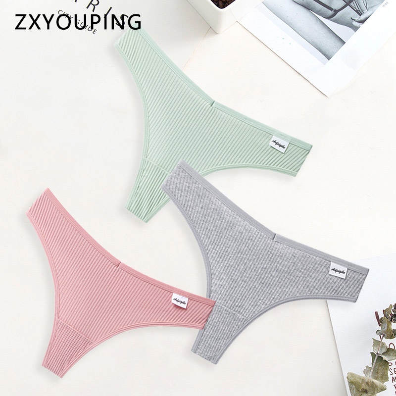 AOFEIQIKE Quần Lót Cotton Lưng Thấp Quyến Rũ Cho Nữ