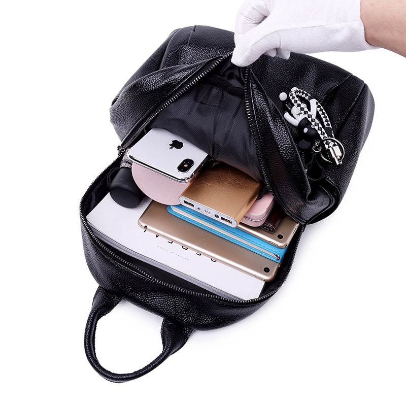 Balo Da Bò Mềm Phong Cách Hàn Quốc Thời Trang 2022 Cho Nữ