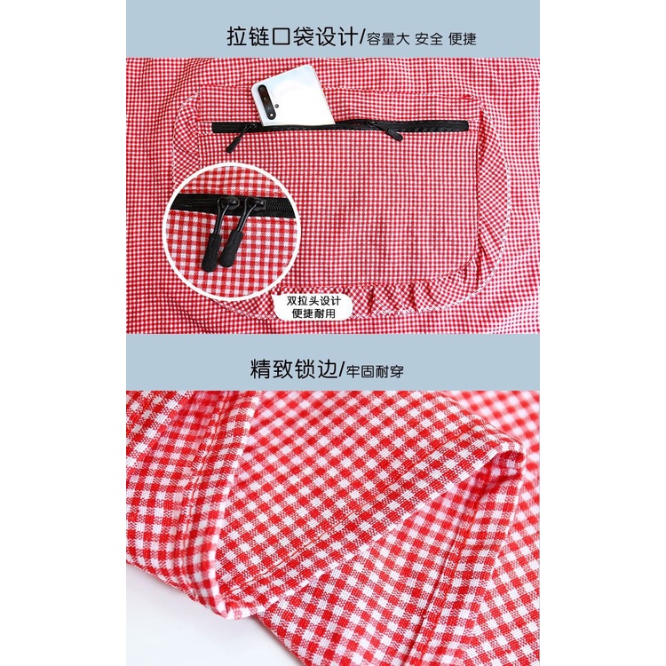 Tạp Dề Cotton Không Tay Chống Dầu Phong Cách Hàn Quốc Dễ Thương Dành Cho Nữ