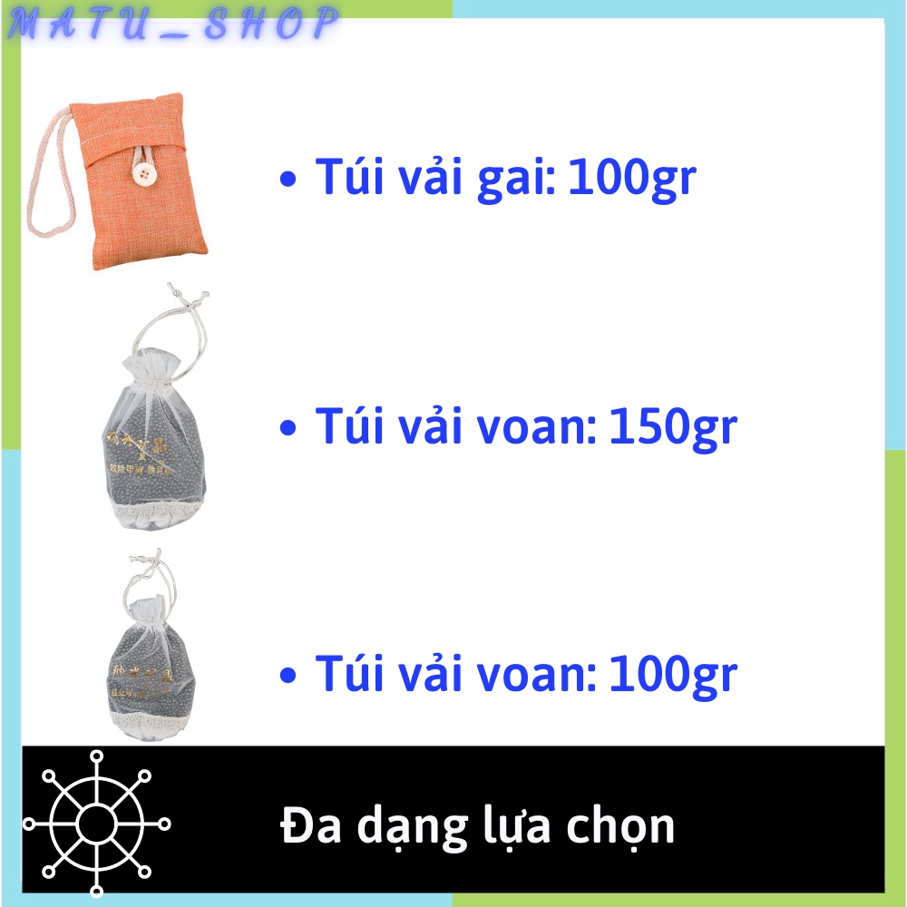 Than hoạt tính khử mùi ô tô với tinh thể khoáng nano dạng túi sang trọng tiện dụng