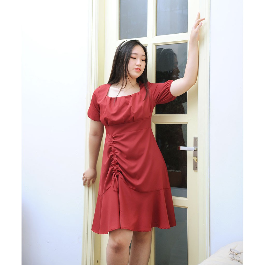 Đầm Dự Tiệc Bigsize, Váy Đầm Bigsize Thiết Kế Bèo Ngực, Rúm Hông che khuyết điểm mỡ bụng, đầm che bụng mỡ | BigBuy360 - bigbuy360.vn