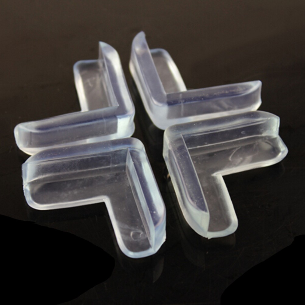 Bộ 4 Miếng Nhựa Gắn Góc Bàn Bảo Vệ An Toàn Cho Bé