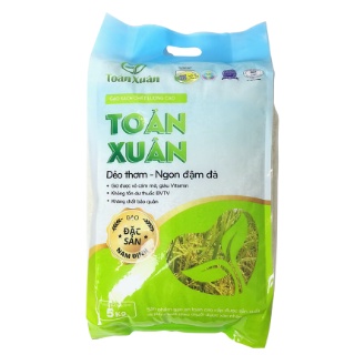 Gạo sạch Bắc Thơm túi 5kg ( cơm dẻo, ngon,đậm vị, sản xuất theo quy trình được kiểm soát)