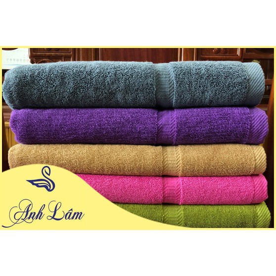 Khăn tắm Anh Lâm Kháng khuẩn Mềm, Mịn, Không xổ lông  (140cm*70cm), Loại 400g