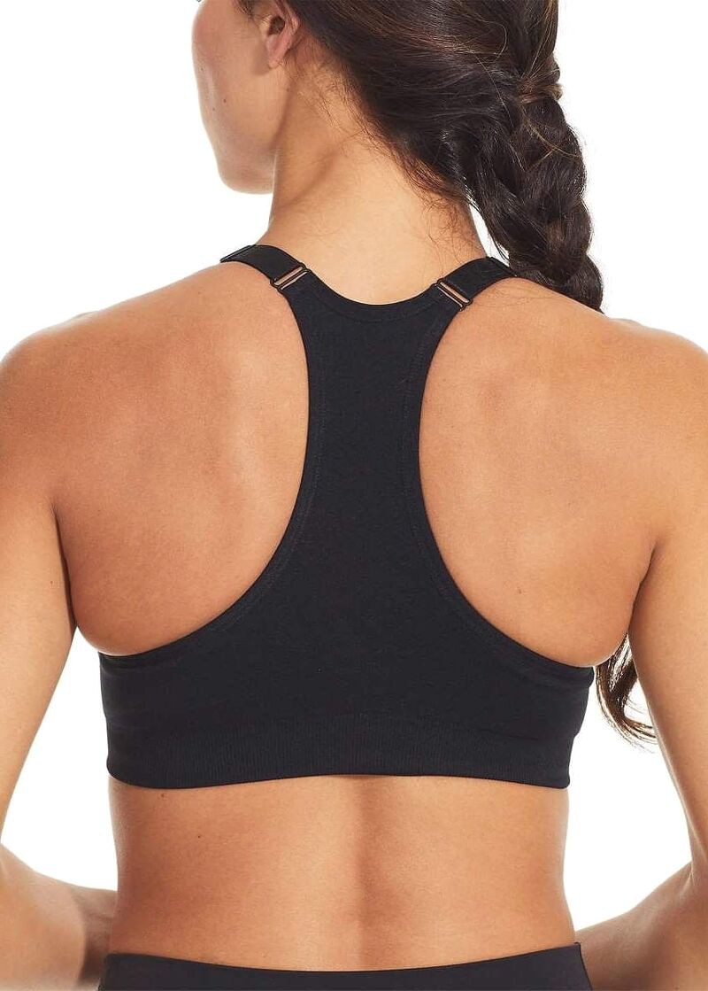 Sport bra Pum4 2 dây trơn logo bạc nhỏ