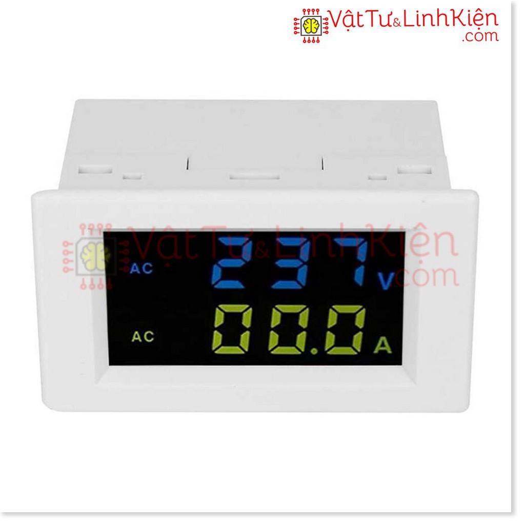 D85-2042A 100A Hiển thị kỹ thuật số Vôn kế Ampe kế Đo điện áp Đồng hồ đo dòng điện Máy đo Màn hình đơn / đôi