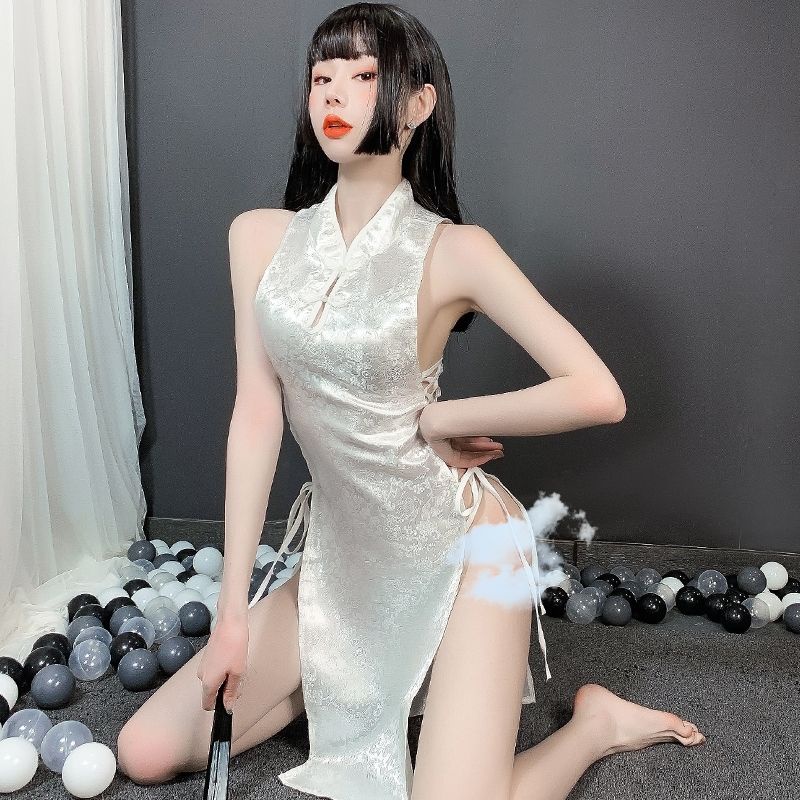 Sườn xám cosplay xẻ đùi sexy đồ ngủ quyến rũ gợi cảm