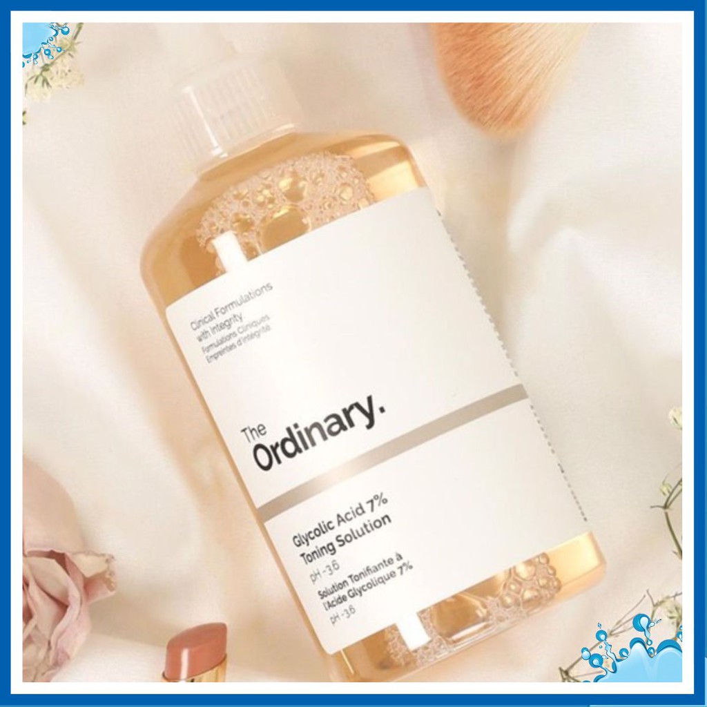 TONER THE ORDINARY Glycolic Acid 7% Toning Solution làm sạch tẩy da chết hoá học chuẩn chính hãng