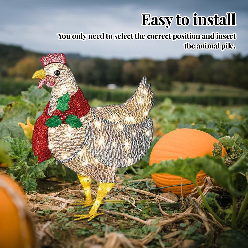 Tượng Trang Trí Giáng Sinh Có Đèn Chiếu Sáng Độc Đáo