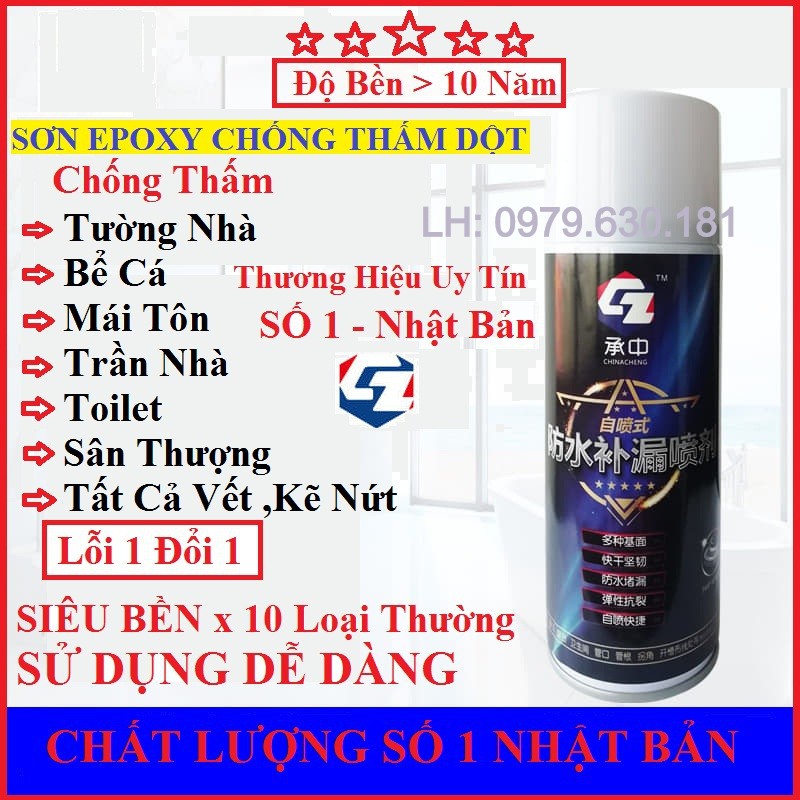 [Made IN JAPAN ] Bình Xịt Chống Thấm Chống Dột CZ Nhật Bản - SƠN MẦU TRẮNG - Xịt Chống Thấm Chống Dột CZ Nhật Bản