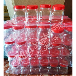 Lốc 12 hũ nhựa PET Duy Tân nắp đỏ dung tích 135ml - HÌNH TỰ CHỤP