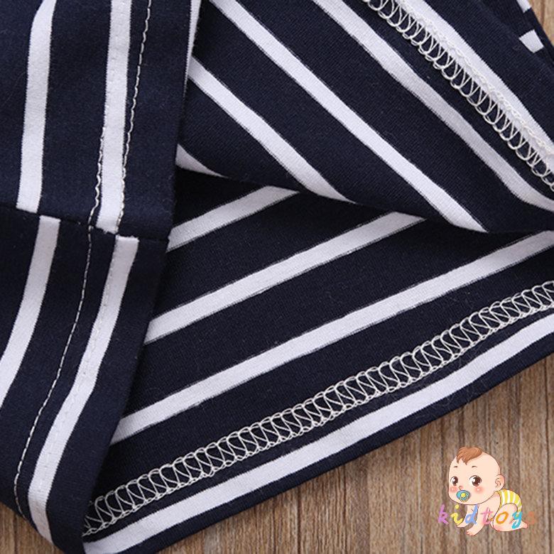 Bộ 3 Món: Áo Cotton Dài Tay + Quần Dài + Mũ Dễ Thương Cho Bé