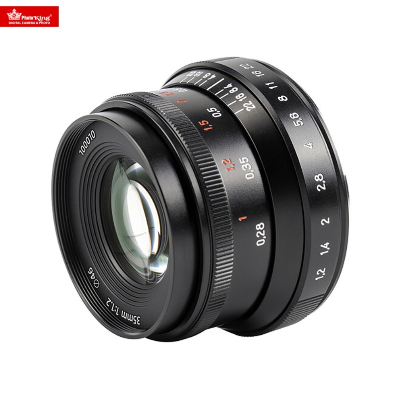Ống kính MF 7Artisans 35mm f1.2 Mark II cho Sony E, Fujifilm X, Olympus M43, Canon EOS-M và Nikon Z