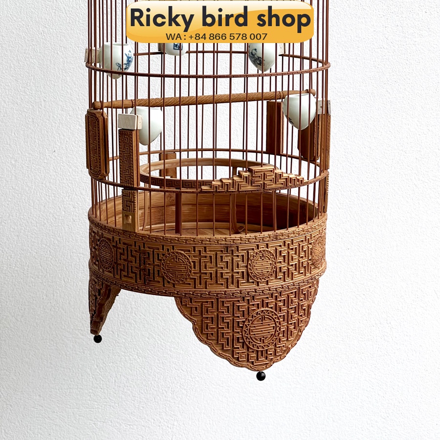 Lồng chim tre, Puteh bird cage -  Banzi 01 design