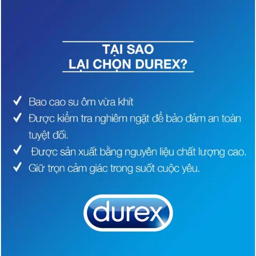 ✅[CHÍNH HÃNG]  Bcs ÔM SÁT Durex Kingtex