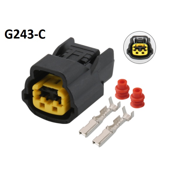 G243-Giắc cắm còi Hyundai panasonic 2 lỗ 2.2mm