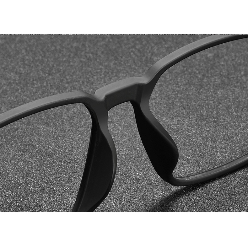 Kính Mát HEVIA Gọng Cao Su Siêu Nhẹ PT004 Tròng Kính Có Thể Thay Thế