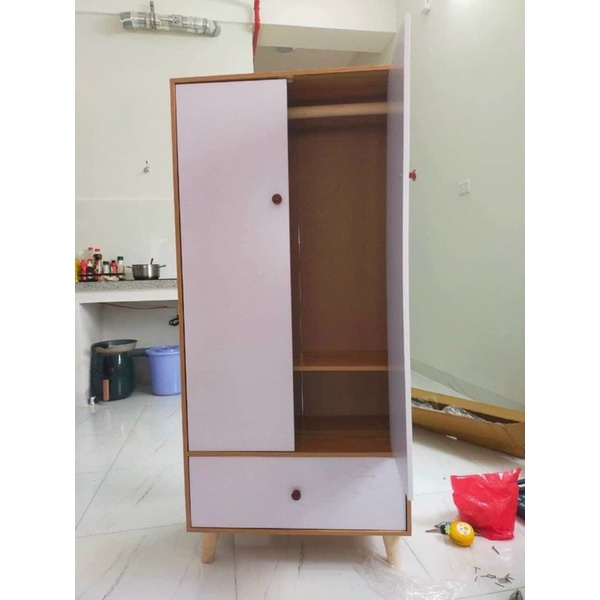 Tủ Gỗ 2 Cánh Lớn 1 Ngăn Kéo Đựng Đồ Đa Năng (130x30x60cm) | Shopee Việt Nam