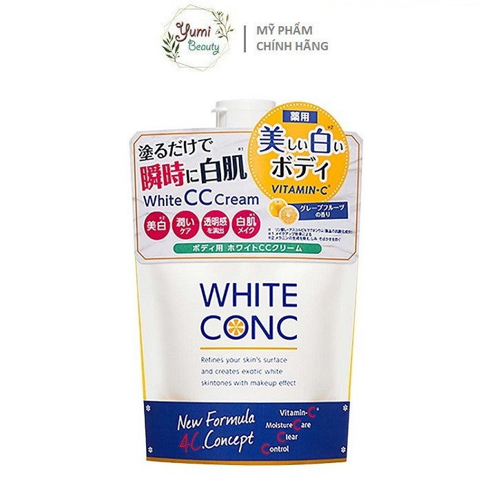 Sữa dưỡng thể trắng da White Conc White CC Cream 200ml