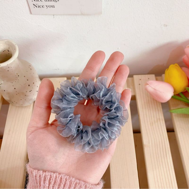 DÂY CỘT TÓC VẢI VOAN XẾP NHIỀU LỚP