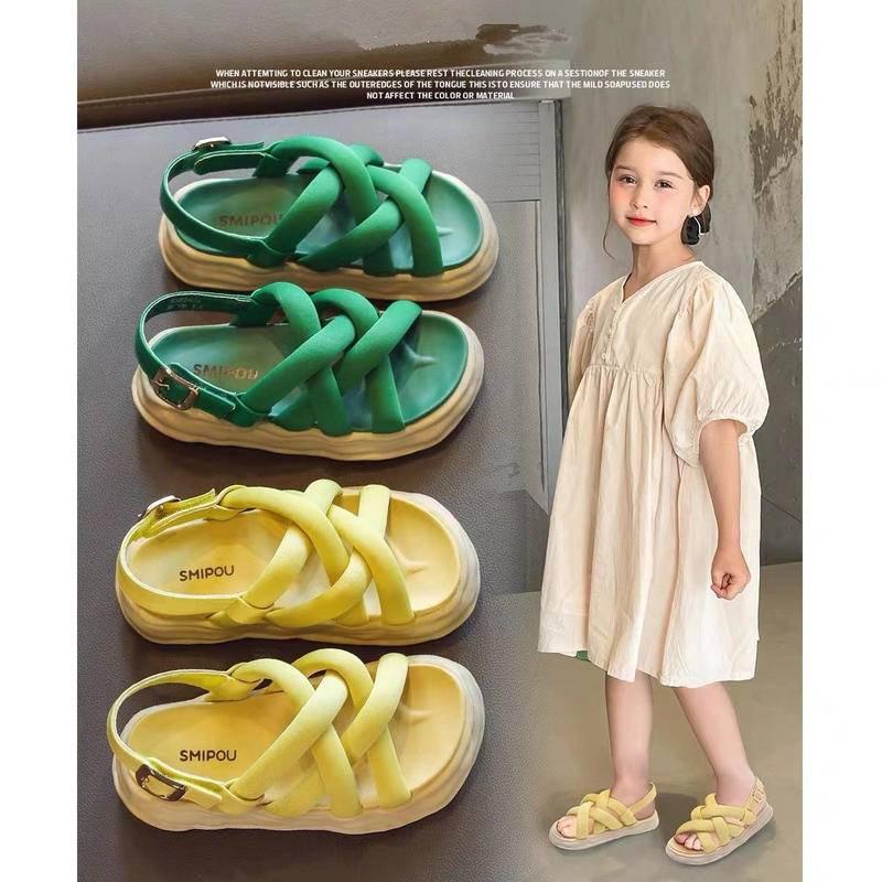 Dép dệt kiểu Pháp đi resort đi biển cho bé 3-12 tuổi