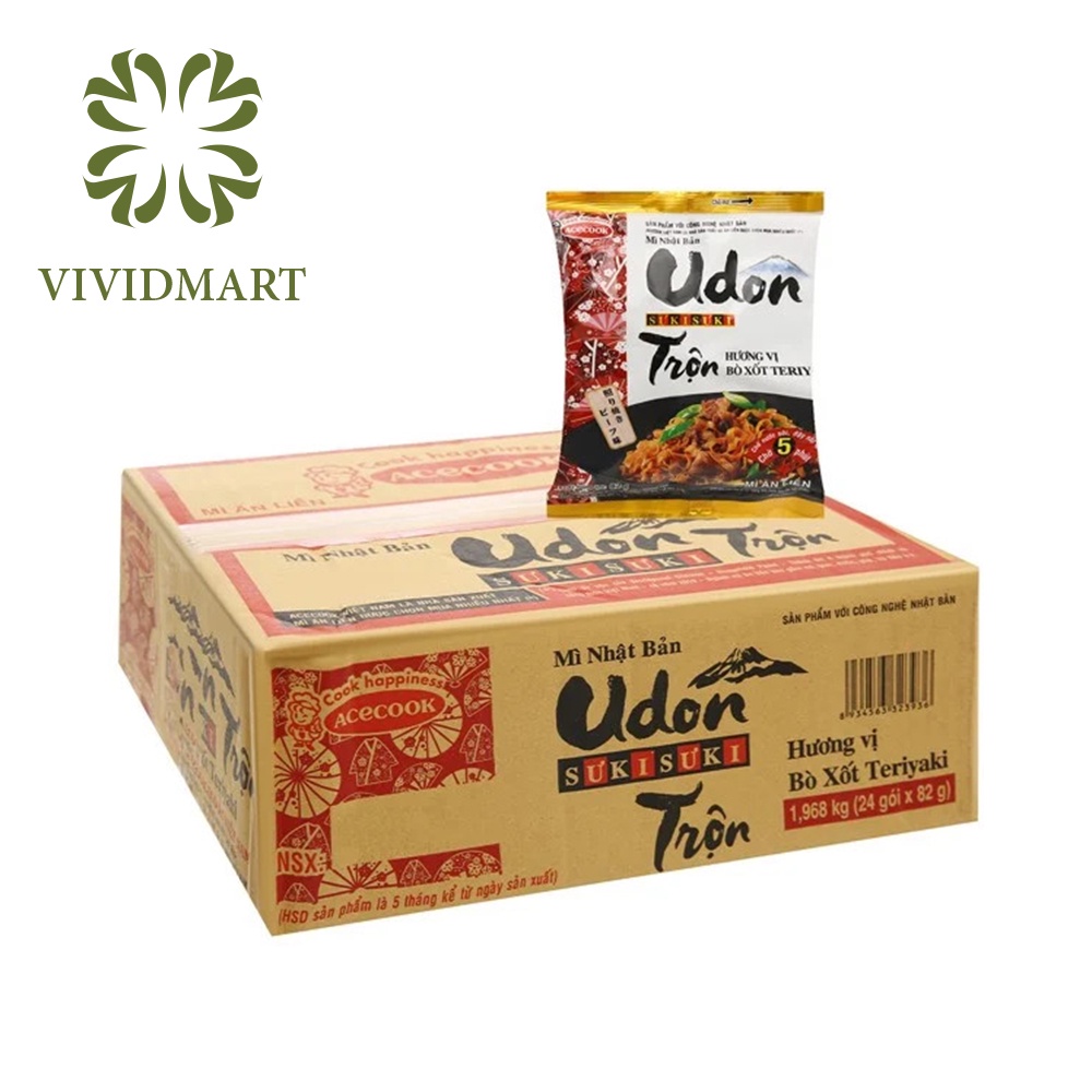 [Toàn quốc] [Thùng 24 gói] MÌ UDON SƯKISƯKI VỊ UDON NHẬT BẢN / CÀ RI / BÒ XỐT TERIYAKI - ACECOOK SUKISUKI (SUKI SUKI) | BigBuy360 - bigbuy360.vn
