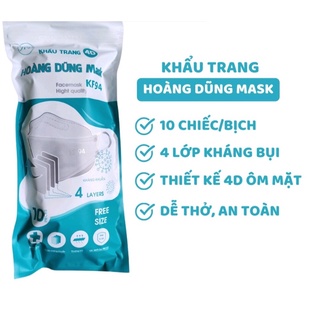 Khẩu trang cao cấp 4d kf94 hoàng dũng thùng nguyên