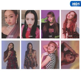 Set 8 thẻ hình album Square Up nhóm nhạc Black Pink dùng trang trí tiện dụng