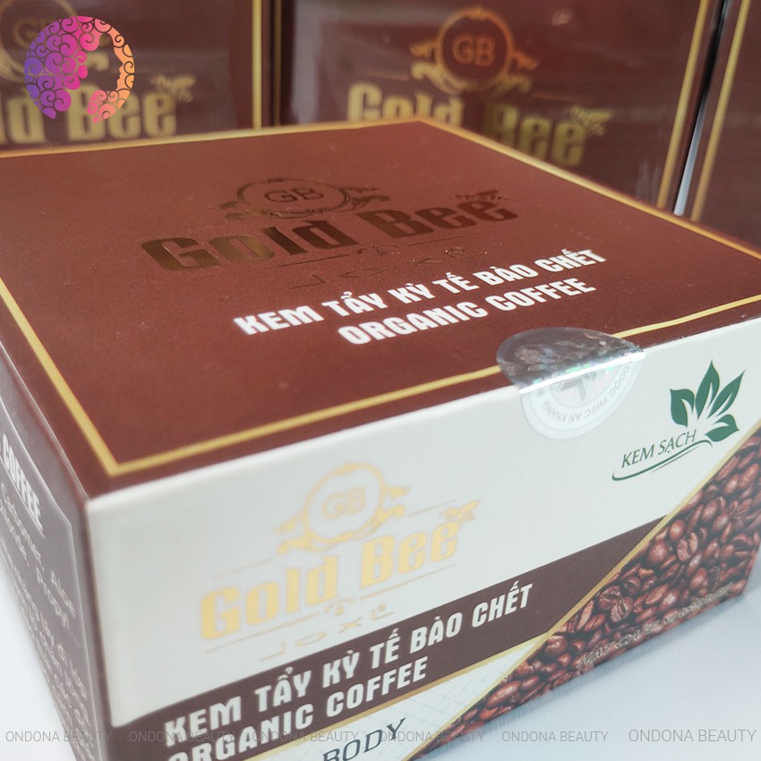 [ORGANIC] KEM TẨY KỲ TẾ BÀO DA CHẾT ORGANIC COFFEE (Face &amp; Body) Gold Bee - Ondona Beauty