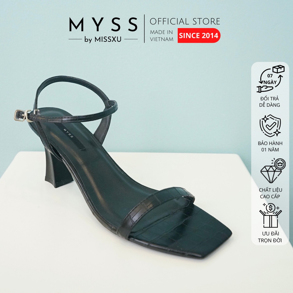 Giày sandal nữ quai ngang 7cm thời trang MYSS - SD95