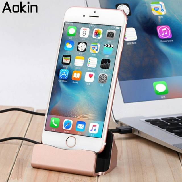 Dock Sạc Đứng Cho Iphone 5s 5c 6s 7 8 6 Plus Touch5 Ipad Mini Ipod