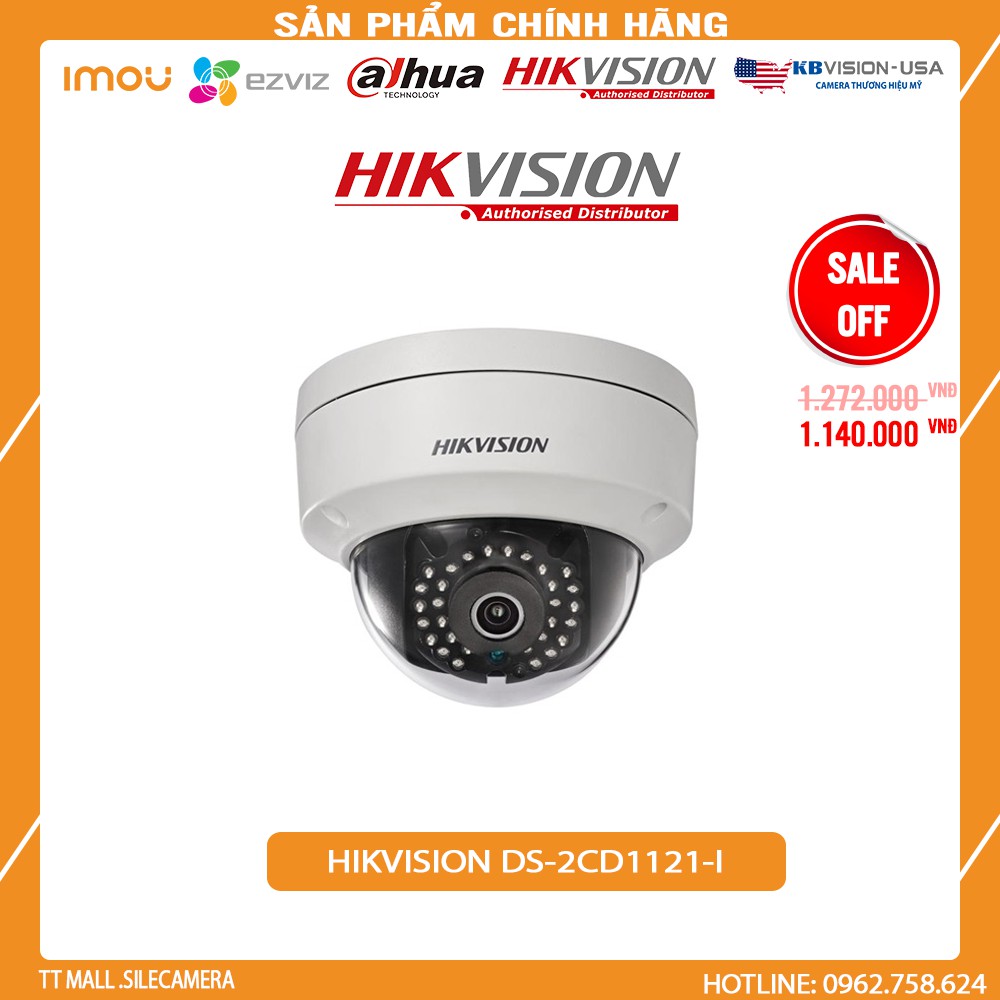 Camera IP dome 2MP Hikvison DS 2CD1121I