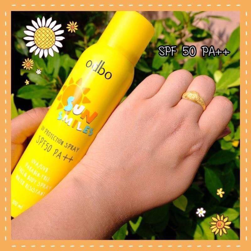 Xịt Chống Nắng Body Nâng Tone ODBO Sun Smile UV Protection SPF50 PA++ 100ml [ CHÍNH HÃNG - THÁI LAN ]