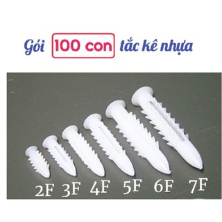100 con tắc kê nhựa 2F 3F 4F 5F 6F 7F