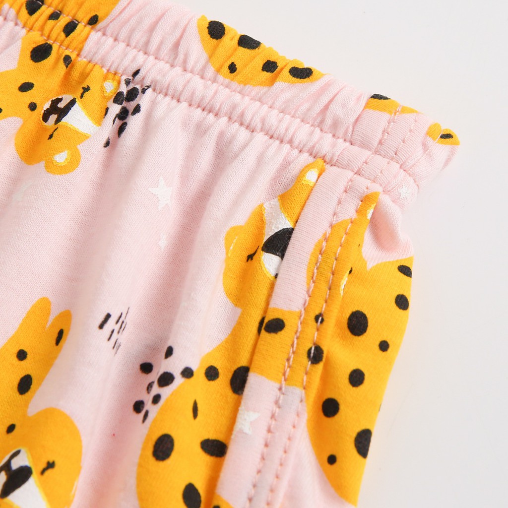 Bộ đồ 2 mảnh SANLUTOZ gồm áo không tay và quần short hoạt hình mùa hè cho trẻ em