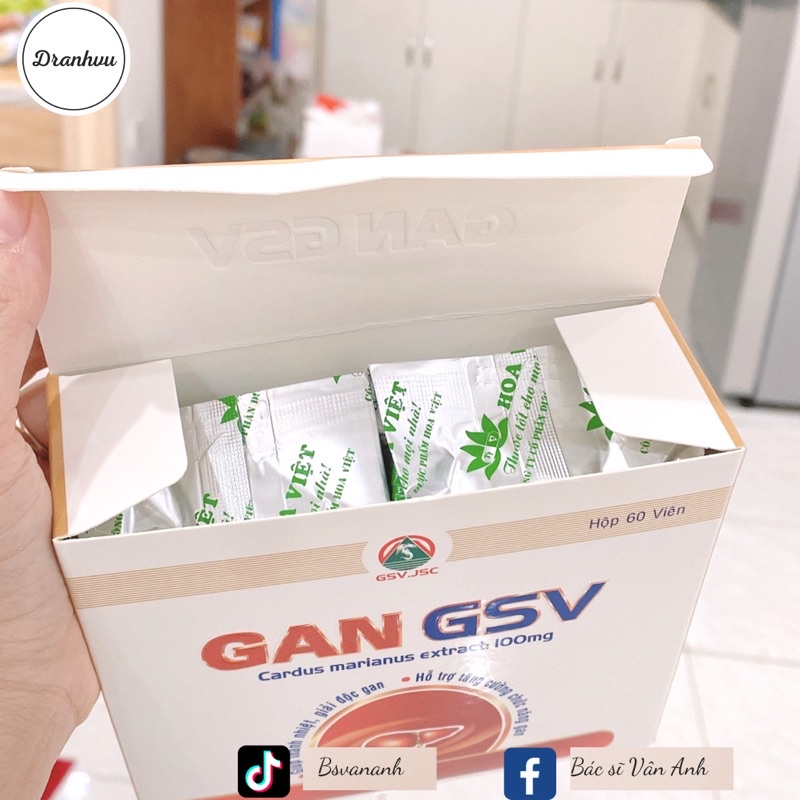 Viên uống hỗ trợ thanh nhiệt, bảo vệ Gan GSV