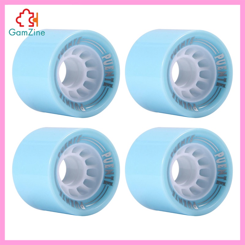 Bộ 4 bánh xe cho ván trượt kích thước 70x51mm bằng Pu kèm vòng đệm chuyên dụng