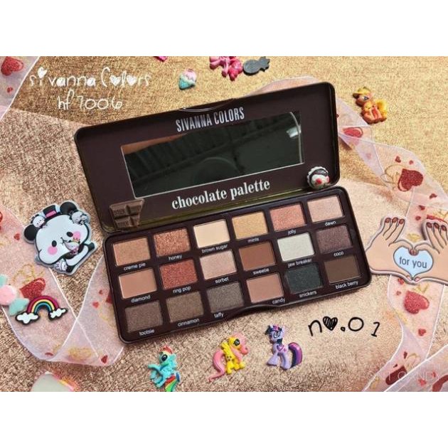 Bảng Màu Mắt 18 ô SIVANNA COLORS The Sweetest & Chocolate Palette