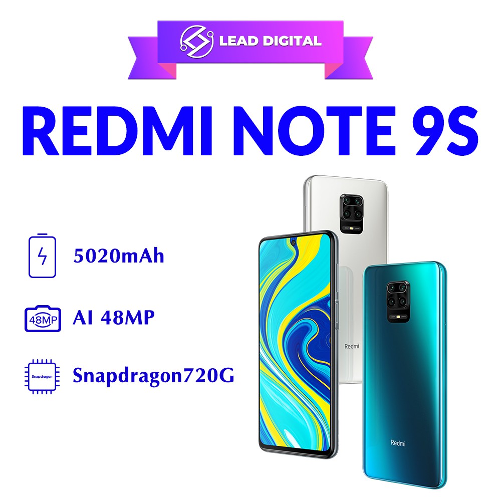 Điện thoại Xiaomi Redmi Note 9S 64GB/128GB - Hàng Chính Hãng - Mới Nguyên Seal 100% - Bảo hành Điện tử 18 Tháng | BigBuy360 - bigbuy360.vn