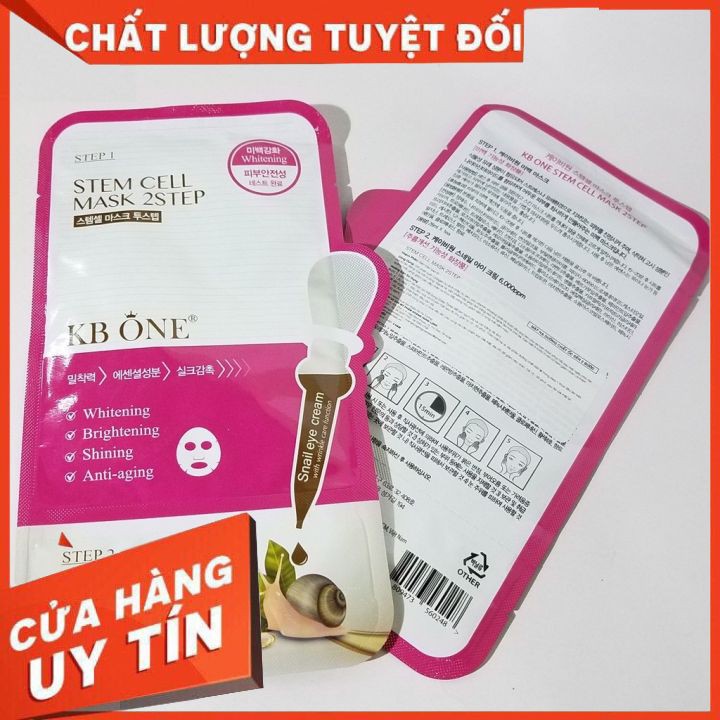 [Chính Hãng 100%] Mặt Nạ Kbone - Ốc Sên 2 Bước ( 1 Miếng)