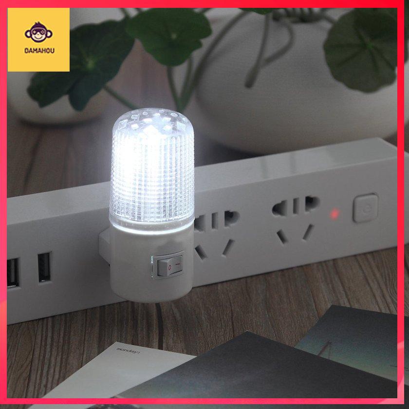 Đèn ngủ 4 LED Treo tường Phòng ngủ Đèn ngủ Hoa Kỳ Đèn cắm điện Bóng đèn 1W