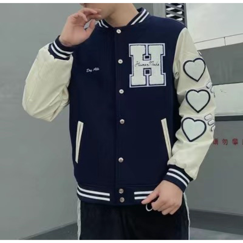 Áo Khoác Varsity Nam Nữ Nỉ da siêu cá tính