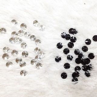 10 Hạt đá 3d nhựa kết áo dài áo đầm hình tròn chóp size 1cm