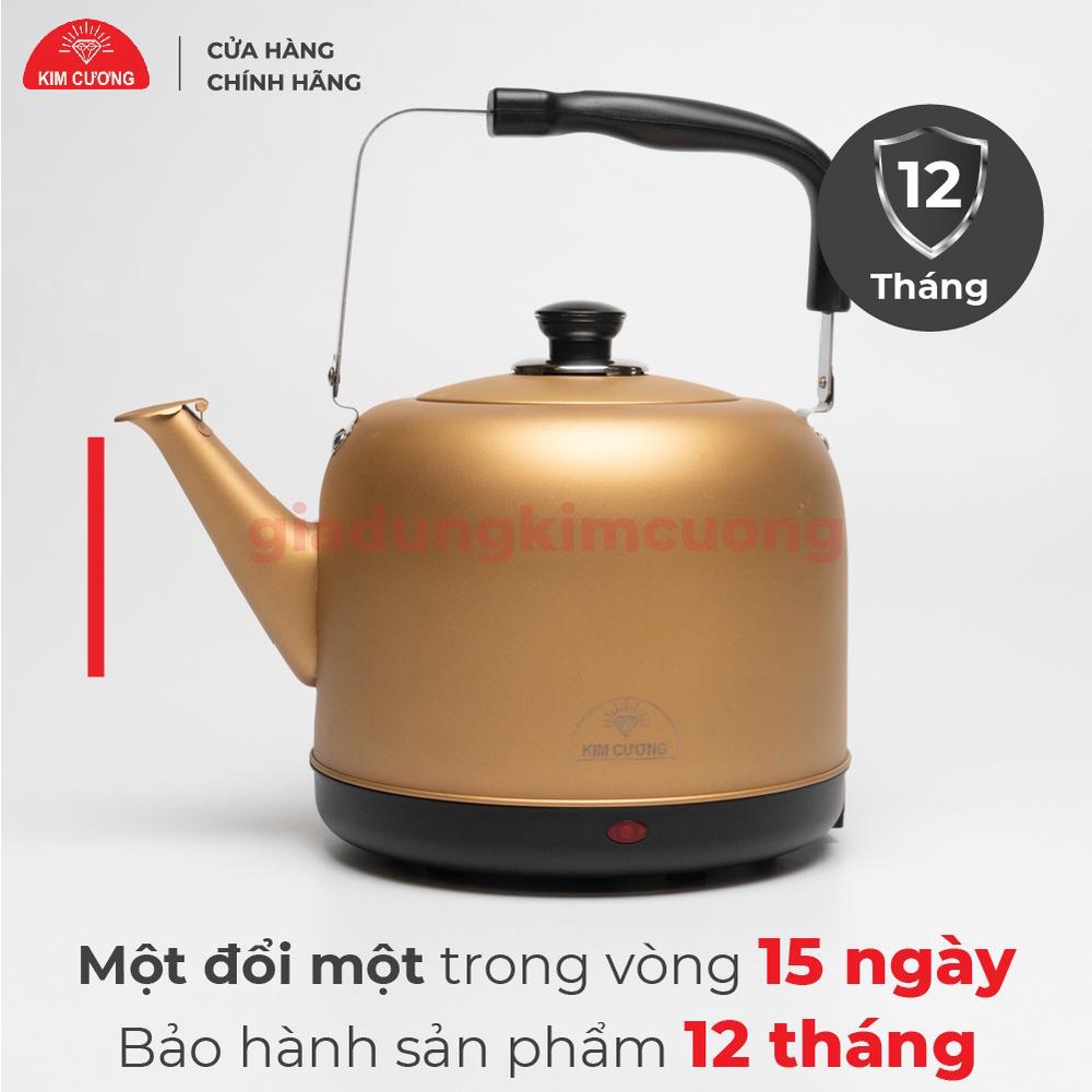 Ấm Đun Nước 6 Lít Kim Cương - Đun Nhanh [Bảo Hành Chính Hãng 12 Tháng]