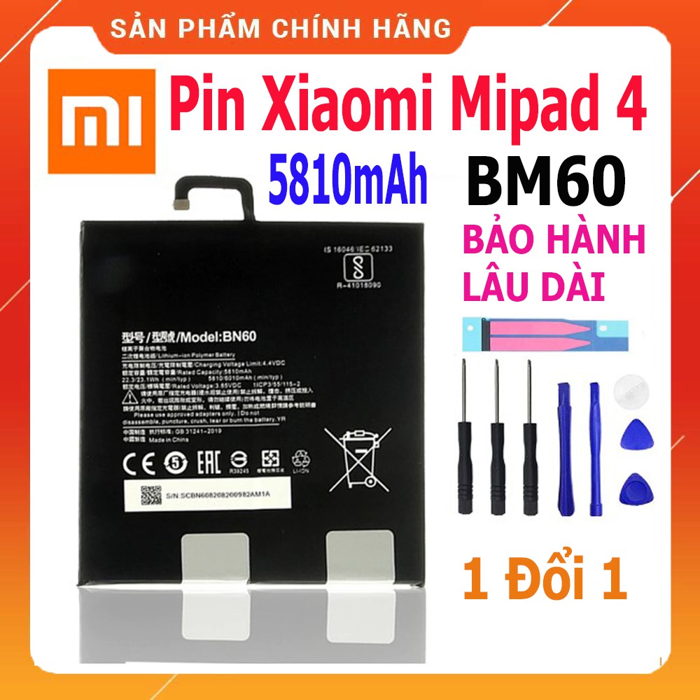 Pin Xiaomi Mipad 4 🔥 HÀNG ZIN CHÍNH HÃNG 🔥 Bảo hành lâu dài