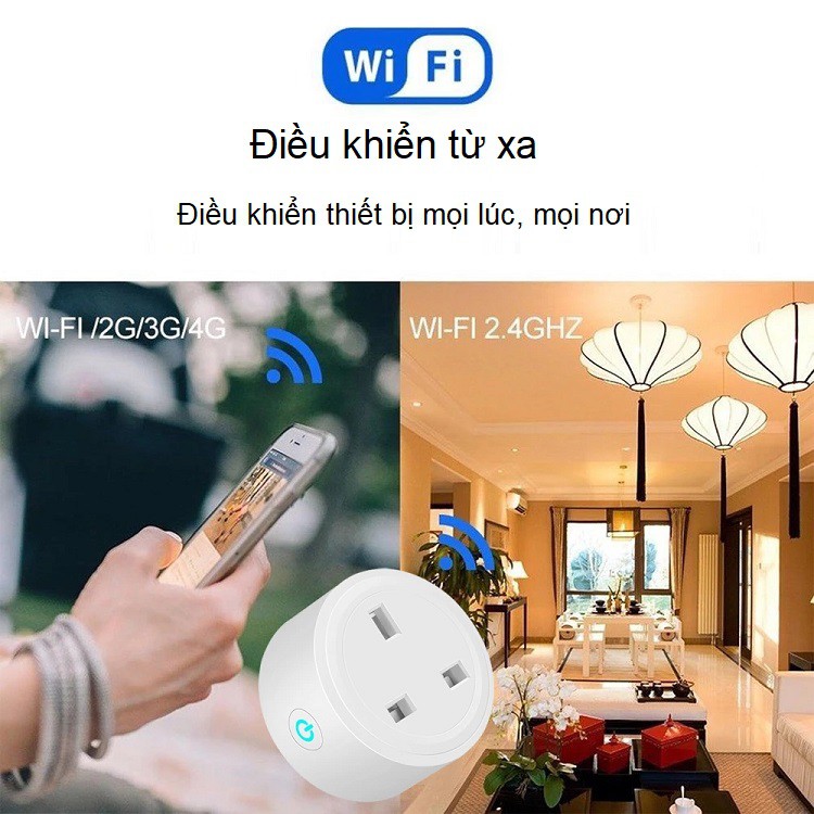 Ổ cắm điện điều khiển từ xa qua wifi BSD29 ( Bật tắt, hẹn giờ điện ở nhà dù bạn ở bất kì đâu )